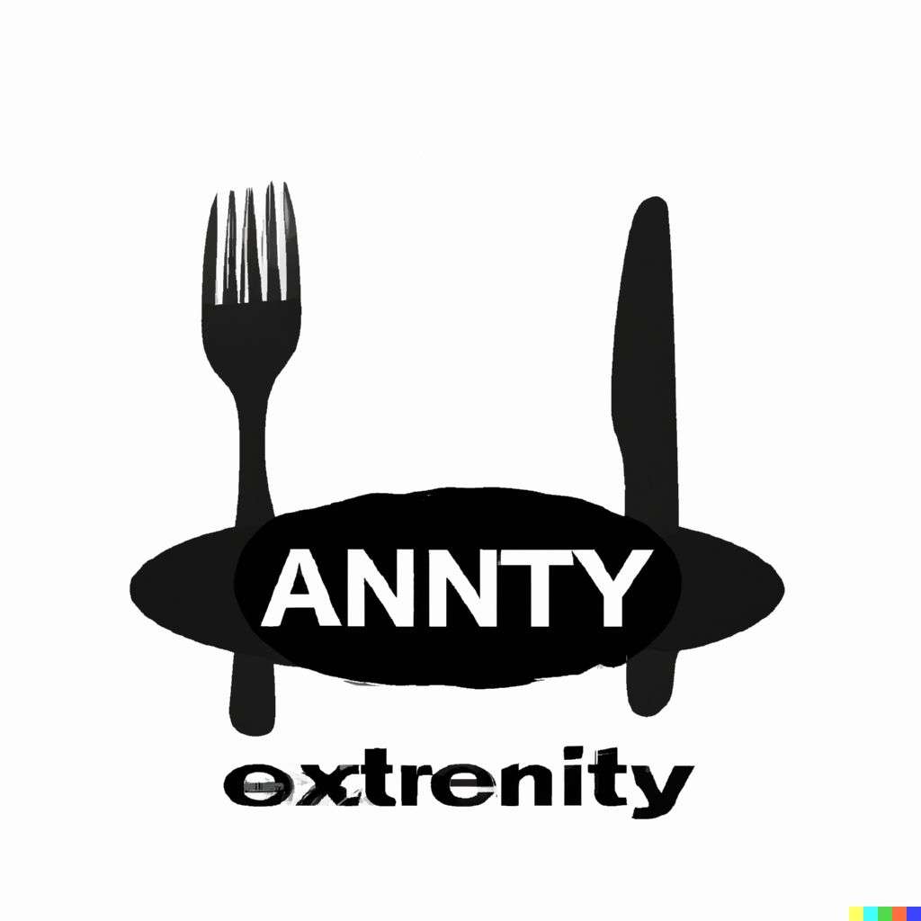 a representation of anxiety, restaurant logo design